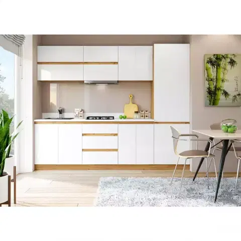 Kuchynské linky Kuchynská linka Magnolia MDF 260 cm