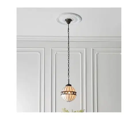 Svietidlá Endon 67044 - Závesný luster na reťazi Tiffany FARGO 1xE14/40W/230V priemer 25,5 cm 67044