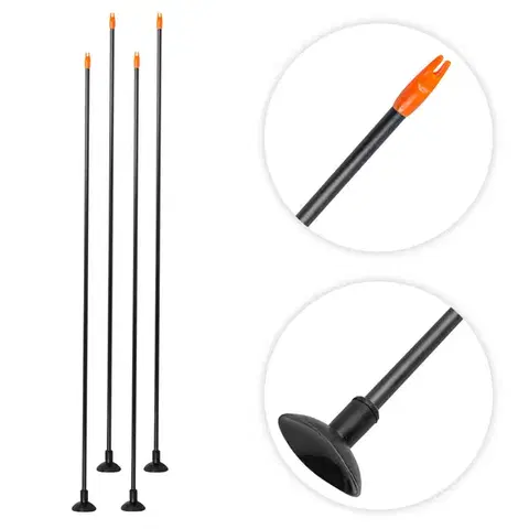 Šípy do luku Šípy s gumovým hrotom inSPORTline Gumson 26" 4ks
