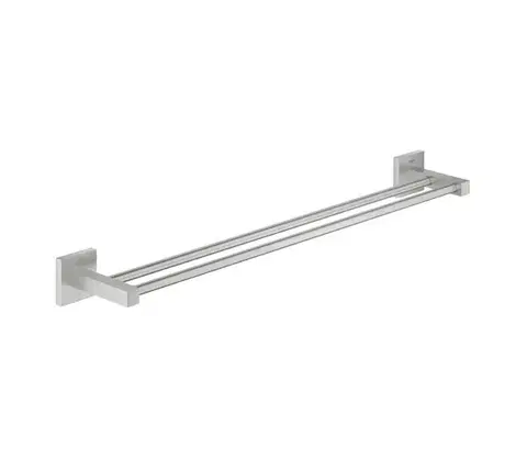 Svietidlá GROHE 41104DC0 - Dvojitý držiak na uteráky QUICKFIX START CUBE 654 mm nerezová oceľ 41104DC0