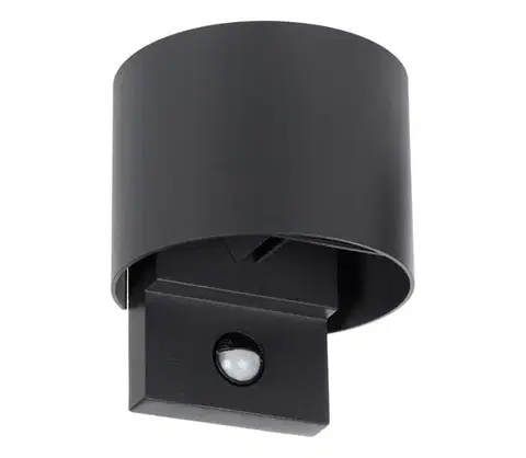 LED osvetlenie  28995 - LED vonkajšie nástenné svietidlo so senzorom REKA LED/7W/230V IP54 antracit 28995