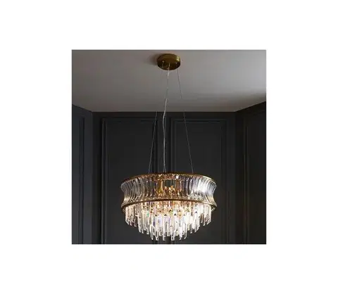 Svietidlá Endon 107785 - Luster na lanku 9xE14/6W/230V zlatý 107785