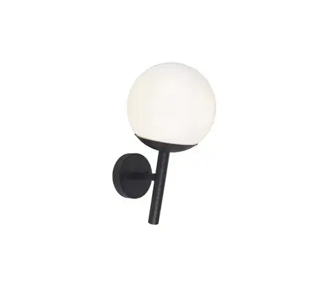 Svietidlá  Vonkajšia nástenná lampa 1xE27/60W/230V IP44 čierna 11824