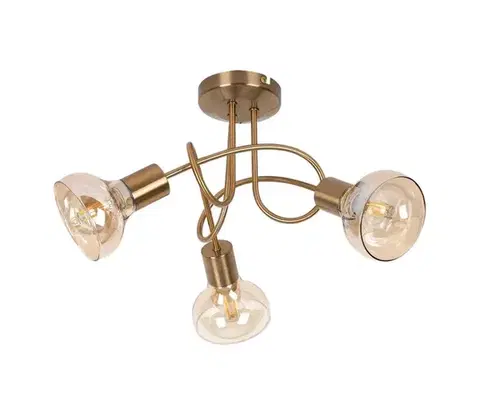 Svietidlá Rabalux 5548 - Prisadený luster HOLLY 3xE14/40W/230V zlatá  5548