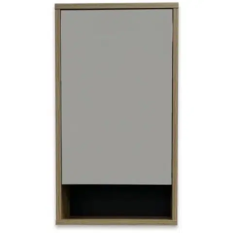 Nábytok do kúpeľne Závesná skrinka so zrkadlom Nova mini 44cm dub evoke