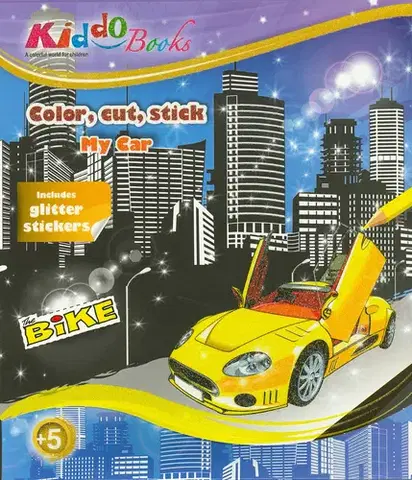 V cudzom jazyku Kiddo – My Car with glitter stickers