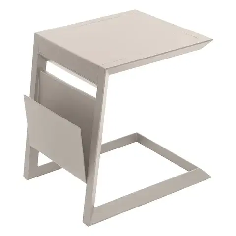 Stolčeky DEOKORK Kovový odkladací stolík LISABON (ivory)