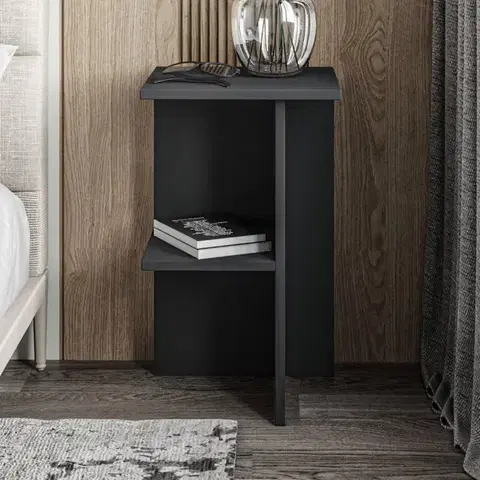 Nočné stolíky Nočný stolík Leray - Anthracite