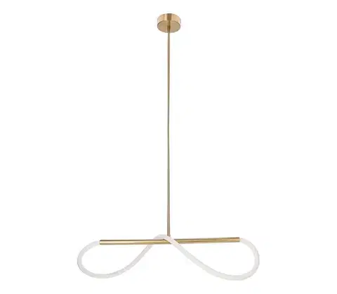 Svietidlá  LED luster na lanku SUPREME LED/18W/230V 80 cm zlatý 31-35608