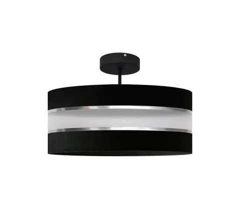 Svietidlá  Luster na tyči HELEN 3xE27/15W/230V čierna/lesklý chróm P-0804-15/3 BK+SL+MAT