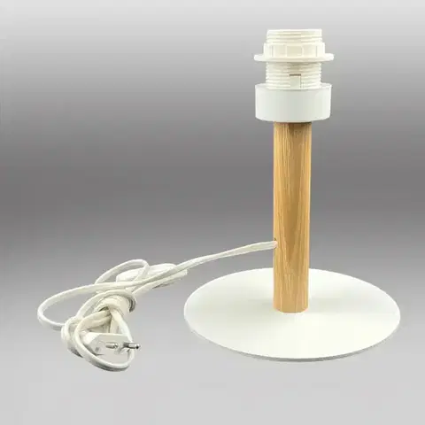Lampy do obývačky Noha stolovej lampy 5268 LB1 drevo/biela