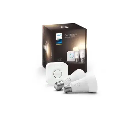 LED osvetlenie Philips | Základná sada Philips Hue WHITE 2xE27/9,5W 2700K + zariadenie k prepojeniu | 