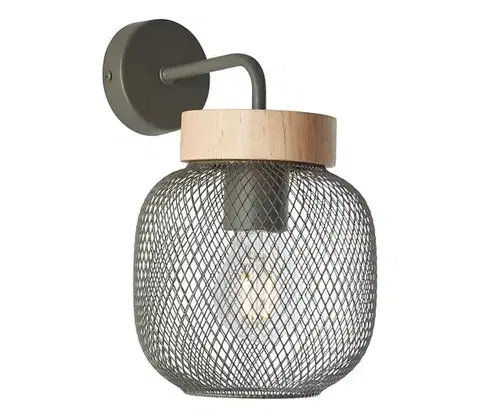 Svietidlá Brilliant - Nástenná lampa GIADA 1xE27/40W/230V zelená 99107/74