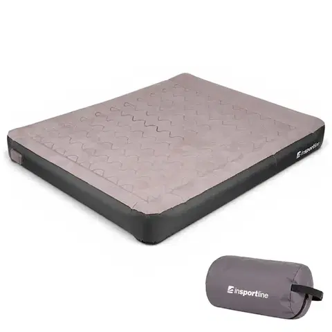 Karimatky Dvojlôžkový nafukovací matrac inSPORTline Valkon Duo 192x151x22 cm so vstavanou elektrickou pumpou
