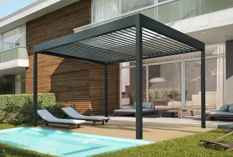Záhradné pergoly Bioklimatická pergola 3x3 m BIOCLIMATIC 33 Lanitplast