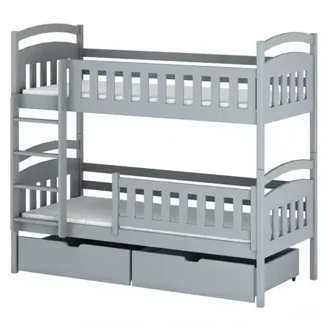 Poschodové postele Posteľ Ignas 90x200 grey
