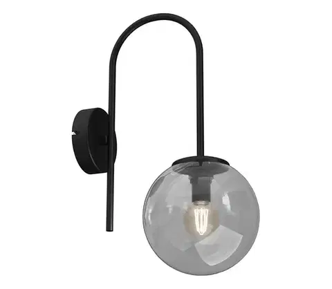 Svietidlá  Nástenná lampa CAMBRIDGE 1xE14/60W/230V čierna 3695