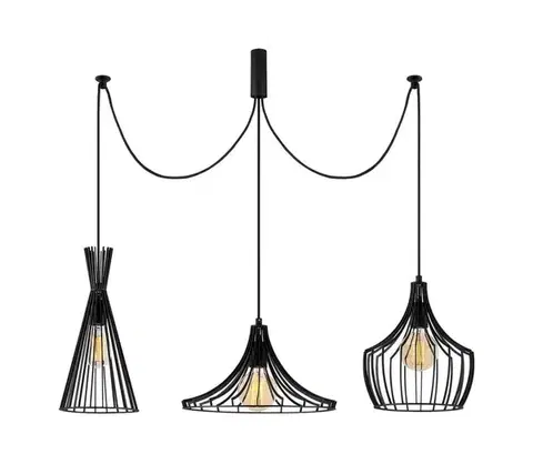 Svietidlá  Luster na lanku MEZOPOTAMYA 3xE27/40W/230V pavúk 525NOR1610