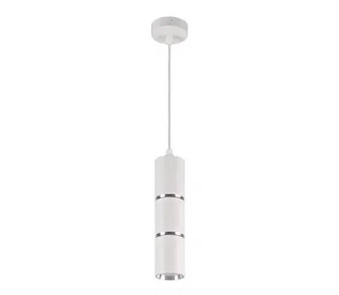 Svietidlá  Luster na lanku BAMBOO 1xGU10/10W/230V biela 324399