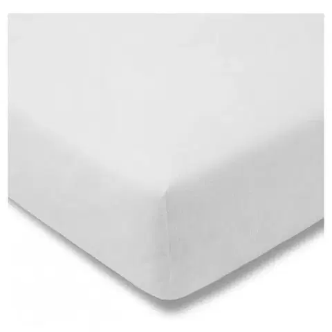 Plachty Posteľná plachta jersey biela TiaHome - 70x140cm