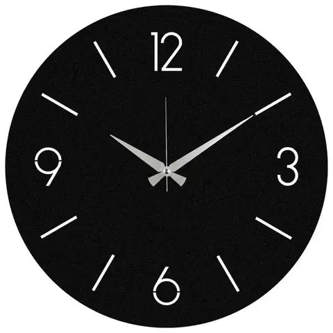 Hodiny Nástenné hodiny Trevwela, Black, 48 x 48 cm cm