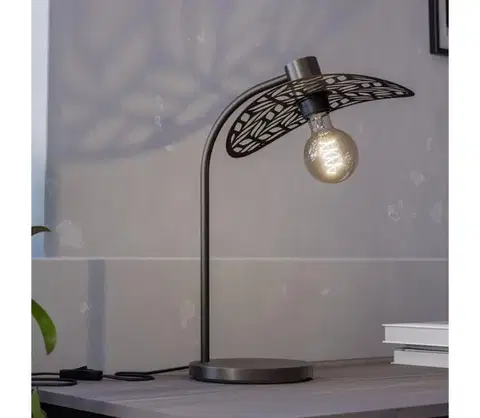 Lampy Eglo 44126 - Stolná lampa SWABY 1xE27/60W/230V bronzová 44126