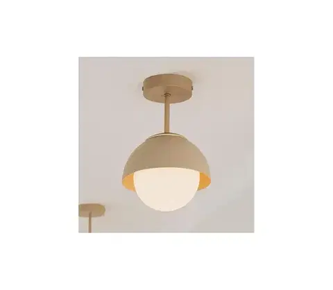 Svietidlá BRILAGI - Prisadené stropné svietidlo COSMO 1xE27/60W/230V béžová/zlatá 87-001B