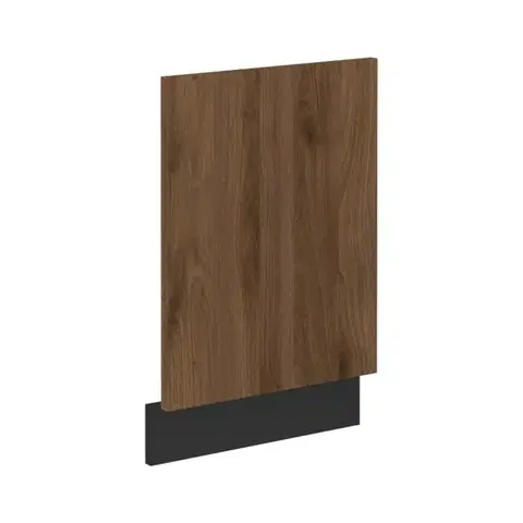 Kuchynské dolné skrinky KONDELA Menzo ZM dvierka na umývačku 57x44,6 cm čierna / orech