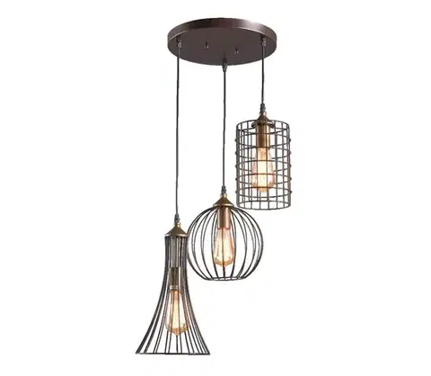 Svietidlá LUXERA  - Luster na lanku TRION 3xE27/60W/230V 