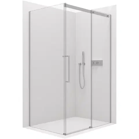 Sprchovacie kúty CERANO - Sprchovací kút Lantono L/P - 8 mm - Soft-Close - chróm, transparentné sklo - 170x90x195 - posuvný CER-432292