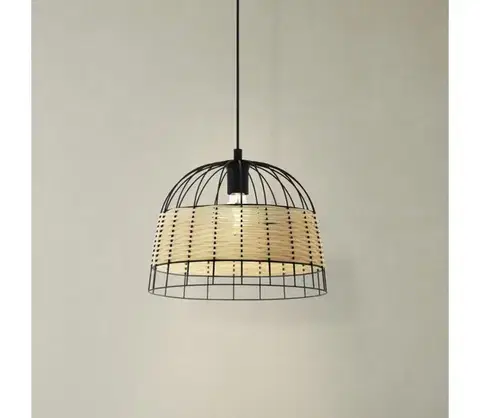 Svietidlá Eglo 55709 - Luster na lanku ANWICK 1xE27/40W/230V ratan 55709