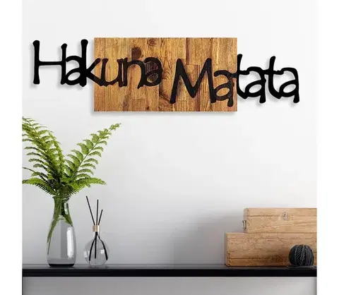 Obrazy  Nástenná dekorácia 30x108 cm drevo/kov 899SKL2202
