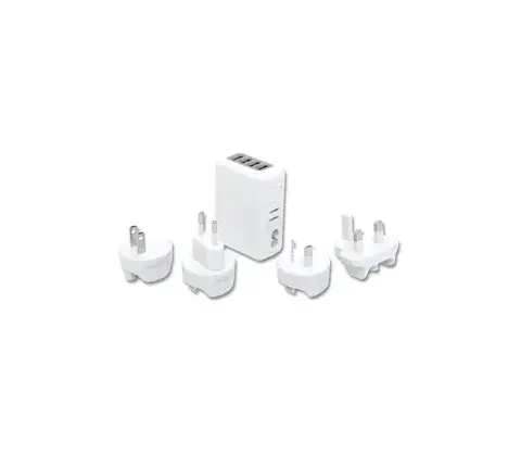 Predlžovacie káble  XJ4U-USB - Cestovný adaptér 4xUSB XJ4U-USB