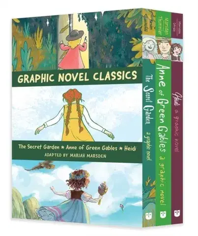 Pre deti a mládež Graphic Novel Classics: The Secret Garden, Anne of Green Gables, and Heidi - Mariah Marsden