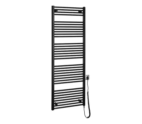 Svietidlá Aqualine - Elektrický kúpeľňový radiátor DIRECT-E 800W 168x60 cm matná čierna ILE66TB