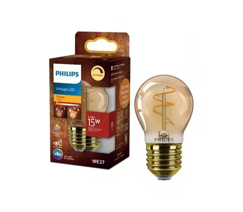 Žiarovky LED Stmievateľná žiarovka VINTAGE Philips P45 E27/2,7W/230V 1800K 872110304893600