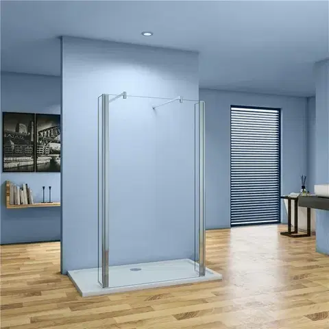 Sprchové dvere H K - LUSTY F3 70 Sprchová zástena WALK IN 70x 200 + 2x otočný diel 30 8 mm sklo SE-LUSTYF370SET