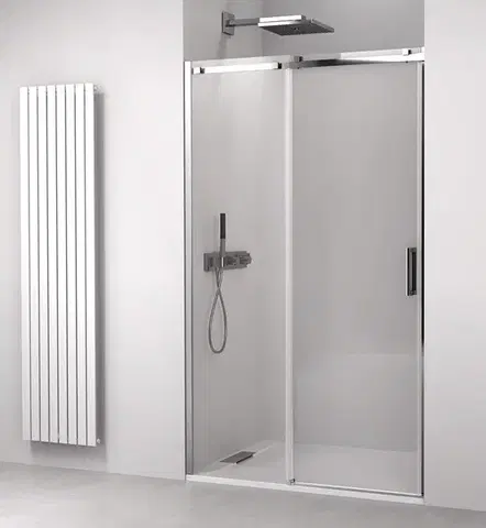 Sprchovacie kúty POLYSAN - THRON SQUARE sprchové dvere 1500 hranaté pojazdy, číre sklo TL5015-5002