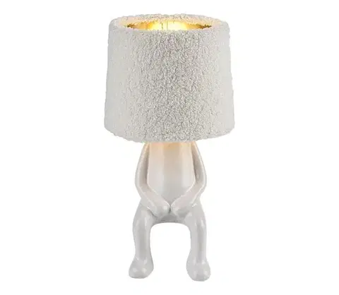 Lampy Rabalux 74218 - Stolná lampa SMURFY 1xE14/40W/230V biela 74218