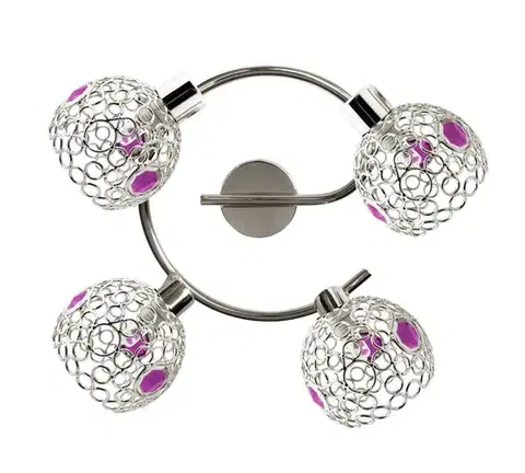 Stropná svetla Stropná bodová lampa ARON 4xG9 Candellux