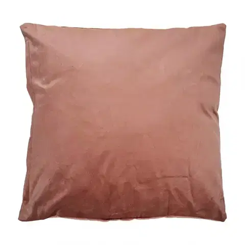 Dekoračné obliečky Obliečka Plain Velvet 40x40cm hnedá