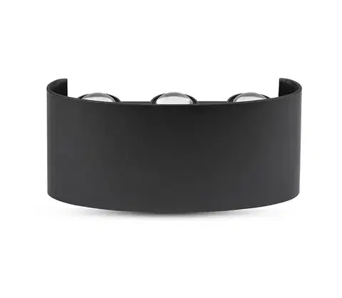 Svietidlá  LED Vonkajšie nástenné svietidlo 6xLED/6W/230V IP54 4000K čierna 8616