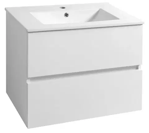 Kúpeľňový nábytok AQUALINE - PANEDA umývadlová skrinka 69,5x55x45,2cm, biela PN270
