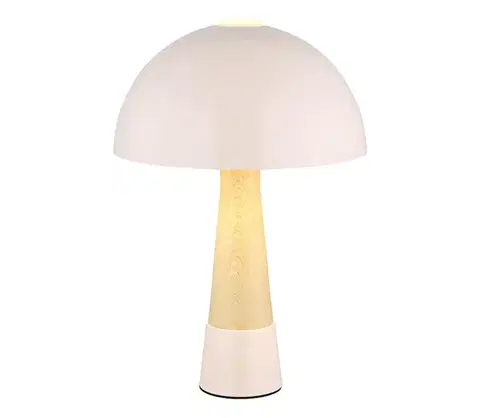 Lampy Globo 51570121 - Stolná lampa PAULIN 1xE27ILLU/40W/230V béžová 51570121