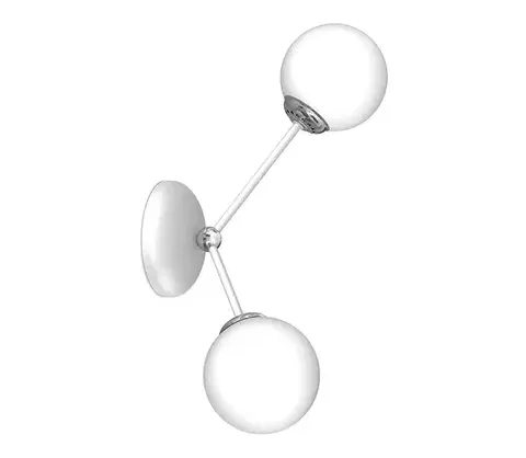 Svietidlá  Nástenné svietidlo JOY 2xE14/40W/230V biela/lesklý chróm MLP7530