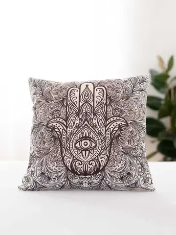 Dekoračné obliečky MKLozkoviny.sk Obliečka na vankúš mikroplyš 45 × 45 cm - Buddha 5 L02-  -