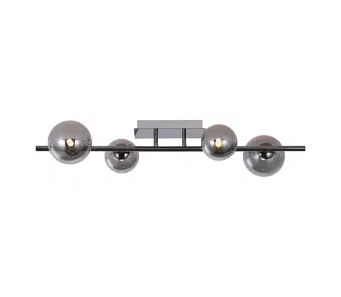 Svietidlá Wofi 7014-405W - LED Prisadený luster VILLA 4xG9/3W/230V čierna 7014-405W