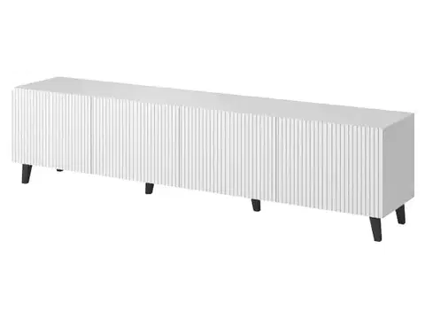 TV stolíky CAMA MEBLE Pafos 200 4D tv stolík biela