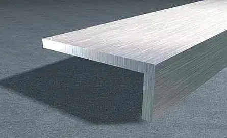 Kutilské profily Rohový profil nerovnoramenný Stříbro E01 tl. 2 mm