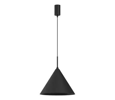 Svietidlá  Závesné svietidlo na lanku CAPITAL 1xGX53/15W/230V priemer 32 cm čierne MLP0958